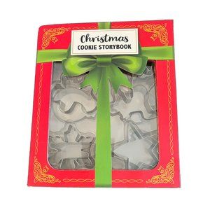 Celebrate It Christmas Cookie Storybook, Set of 12 Cookie Metal Cutters